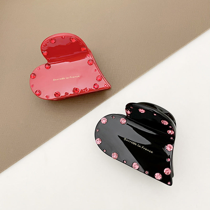 Wholesale Love Diamonds Acetate Hair Clips